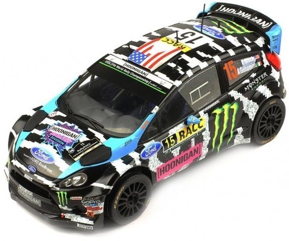 Ford Fiesta RS WRC No.15 Monster Ralley WM Catalunya K.Block/A.Gelsomin 1-18 Ixo Models - Schuiten Autominiaturen