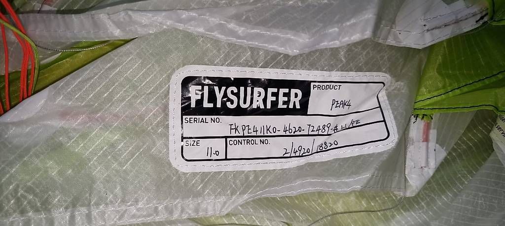 Flysurfer Aquilone: Flysurfer Peak 4 11qm + Connect Controllbar – Usato da Kirchleerau venduto da Marco2014 1