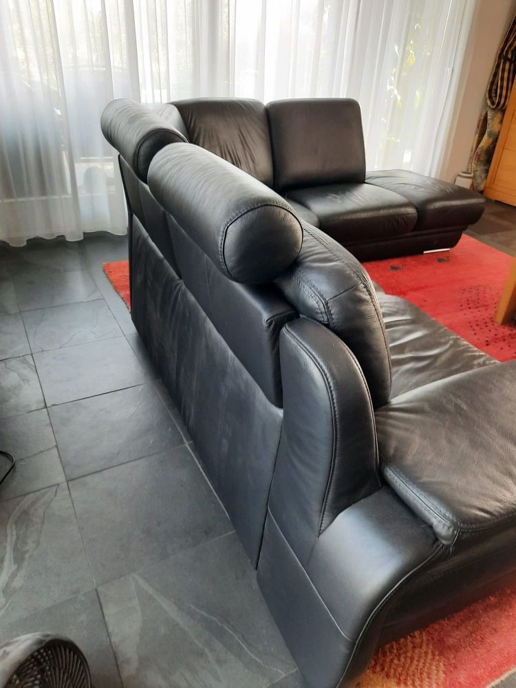 Divani: Echtleder Ecksofa schwarz – Usato da Watt venduto da Deschnaegg 6