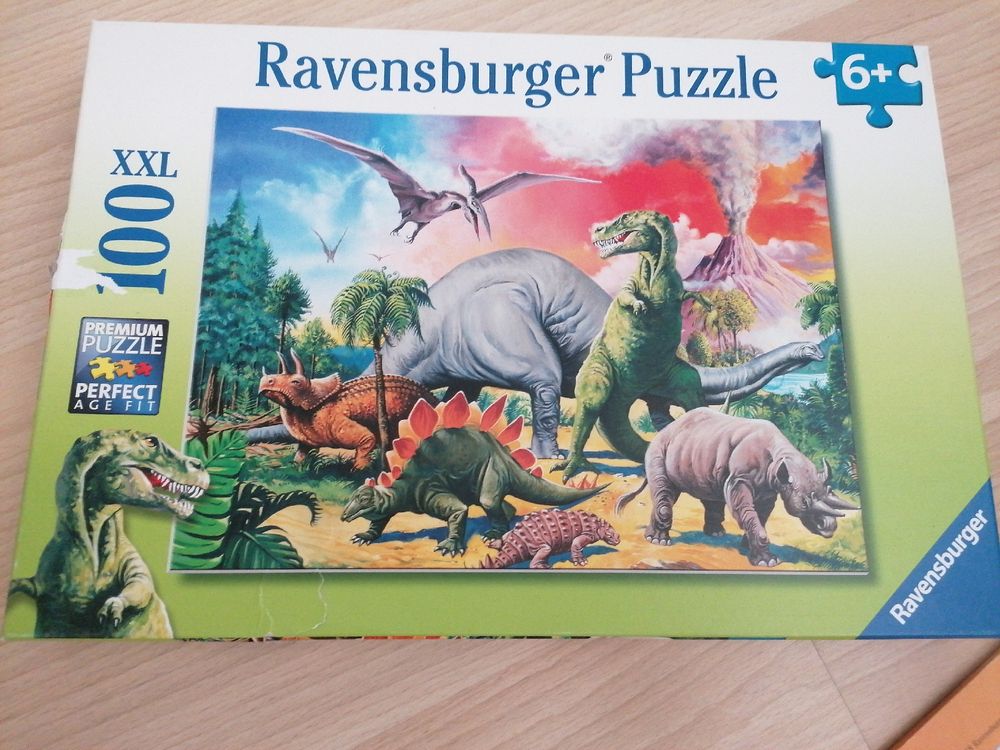 Ravensburger Puzzles: Puzzle 100xxl Ravensburger Dinosaurier – Gebraucht aus Diessenhofen von sabrina1204