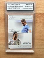 2022 Leaf Legends De Bruyne & Ronaldo Gem-MT 10