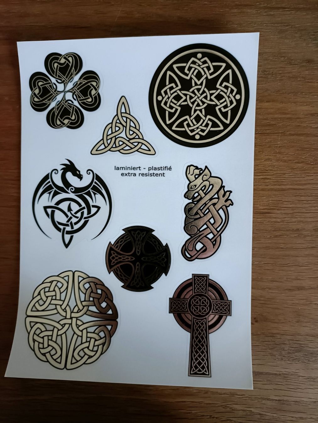 Aufkleber: Stickerbogen schwarz/silber – Neu (gemäss Beschreibung) aus Emmenbrücke von Levira8