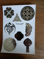 Stickerbogen schwarz/silber