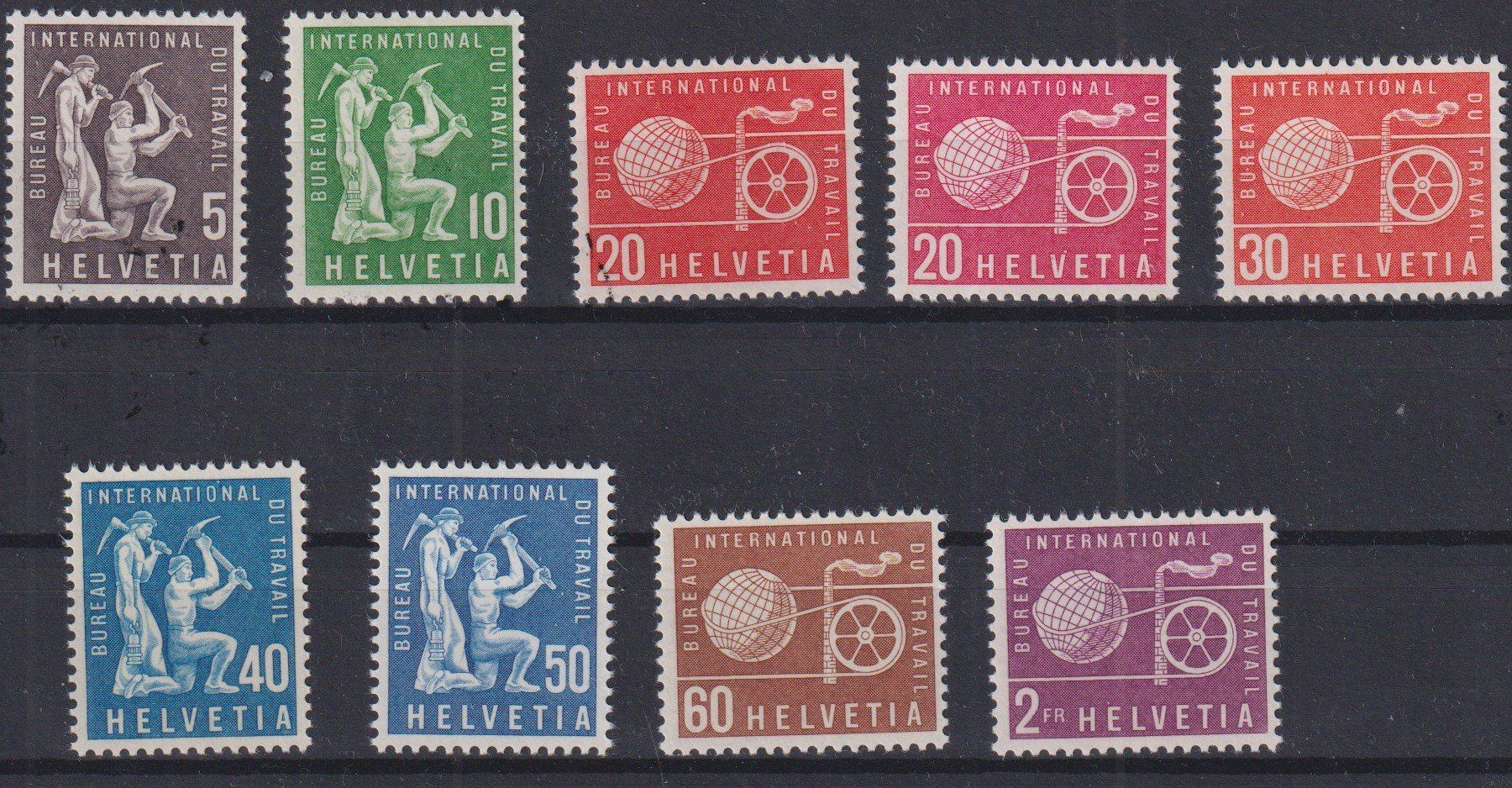 Tutti i francobolli: J74) Aemter BIT Satz 95 - 103, postfrisch, sehe Scan – Usato da Claro venduto da Chanty7