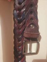 Ceinture cuir tressé/  Made in Italy