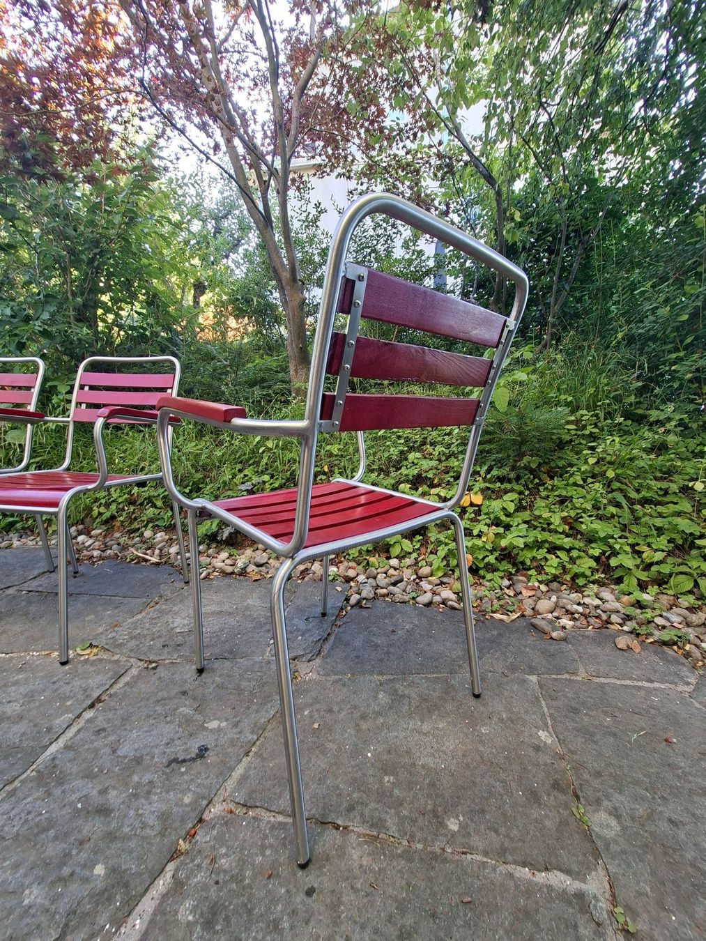 Sedie: Gartenstühle, 4er Set, Armlehnstühle – Usato da St.Niklausen LU venduto da Wirdbereitsverwendet 2