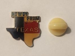 Pin's vintage "Howdy from Texas" USA Amérique