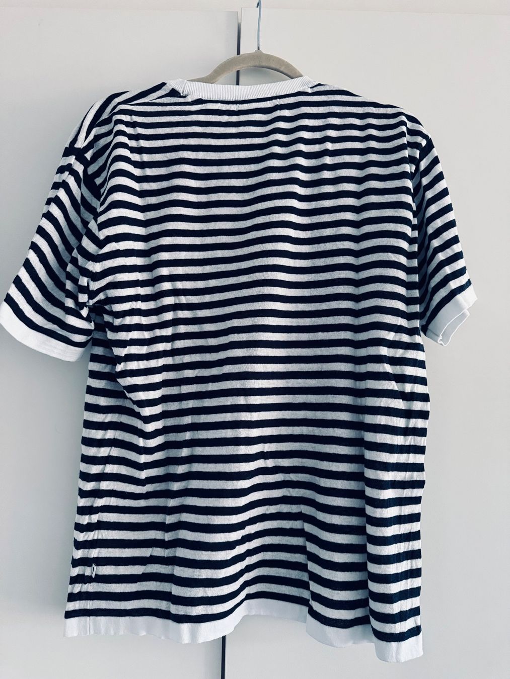 T-shirt: SOLID T-Shirt Schwarz Weiss Gestreift Gr. L – Usato da Ennetbaden venduto da DanielCPH 1