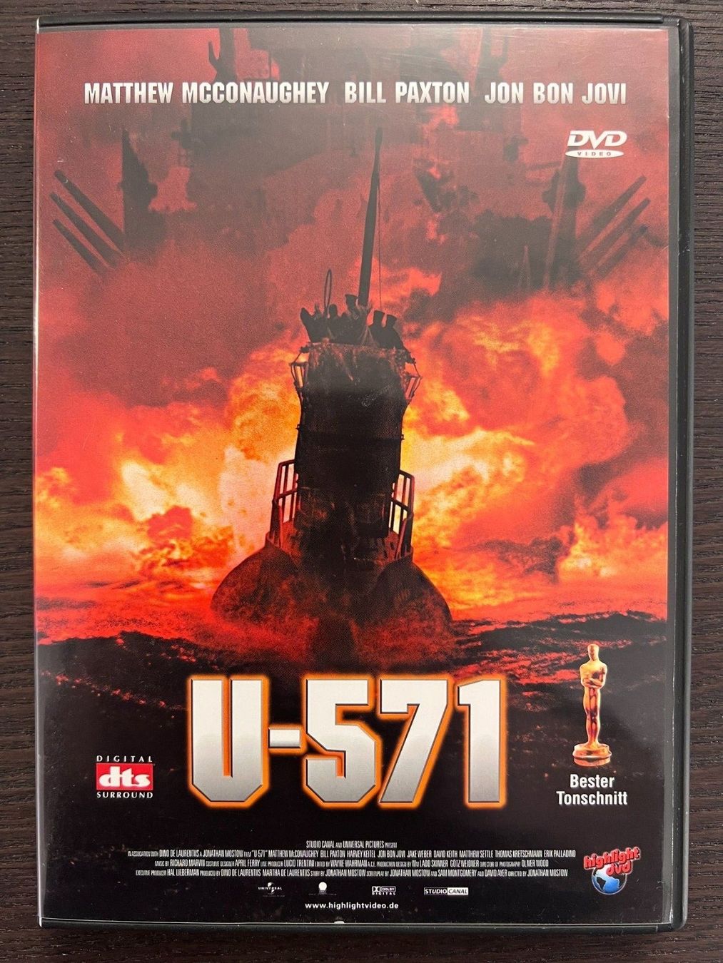 Tutti i DVDs: U-571 – Usato da Zürich venduto da FilmFreunde