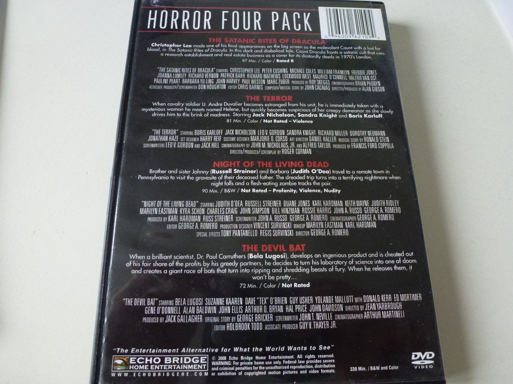 Tutti i DVDs: Horror Collection 4 Filme (DVD) – Usato da Bern venduto da Frebo 1