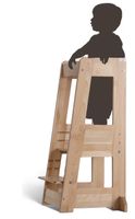 Lernturm aus Holz naturfarben