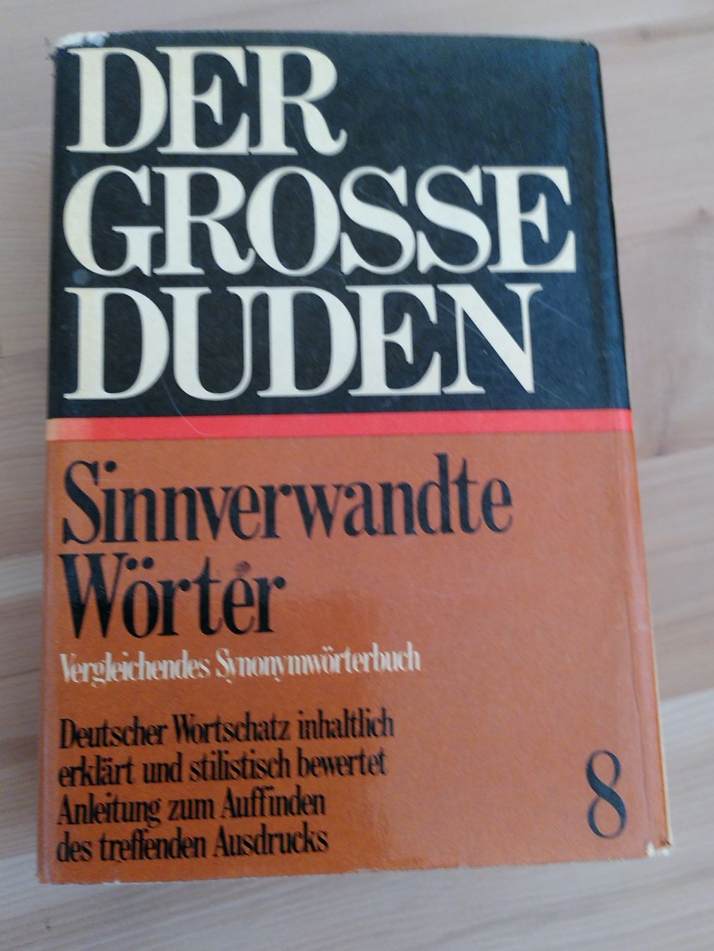 Libri: DER GROSSE DUDEN/ SINNVERWANDTE WÖRTER 8 – Usato da Brugg AG venduto da olamim