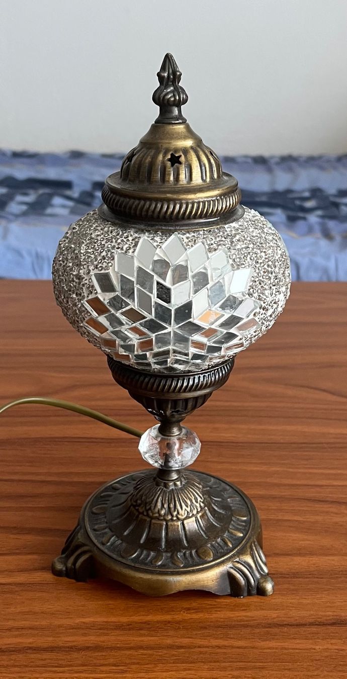 Lampade: Mosaiklampe, weiss, Handmade – Nuovo (secondo la descrizione) da Fischbach-Göslikon venduto da Rosatt 3