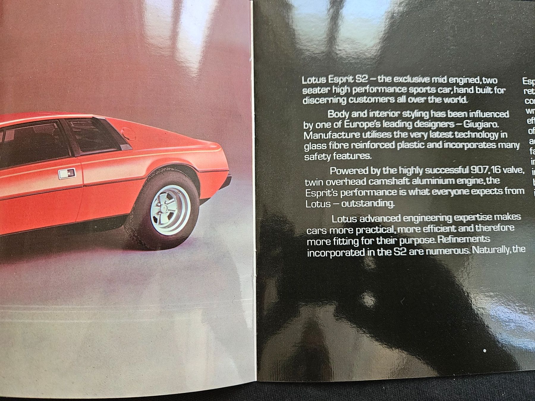 Lotus Documenti: Lotus Esprit  Esprit S2 Prospekt ca 1980 xa – Usato da Flawil venduto da sr1_f6st 1