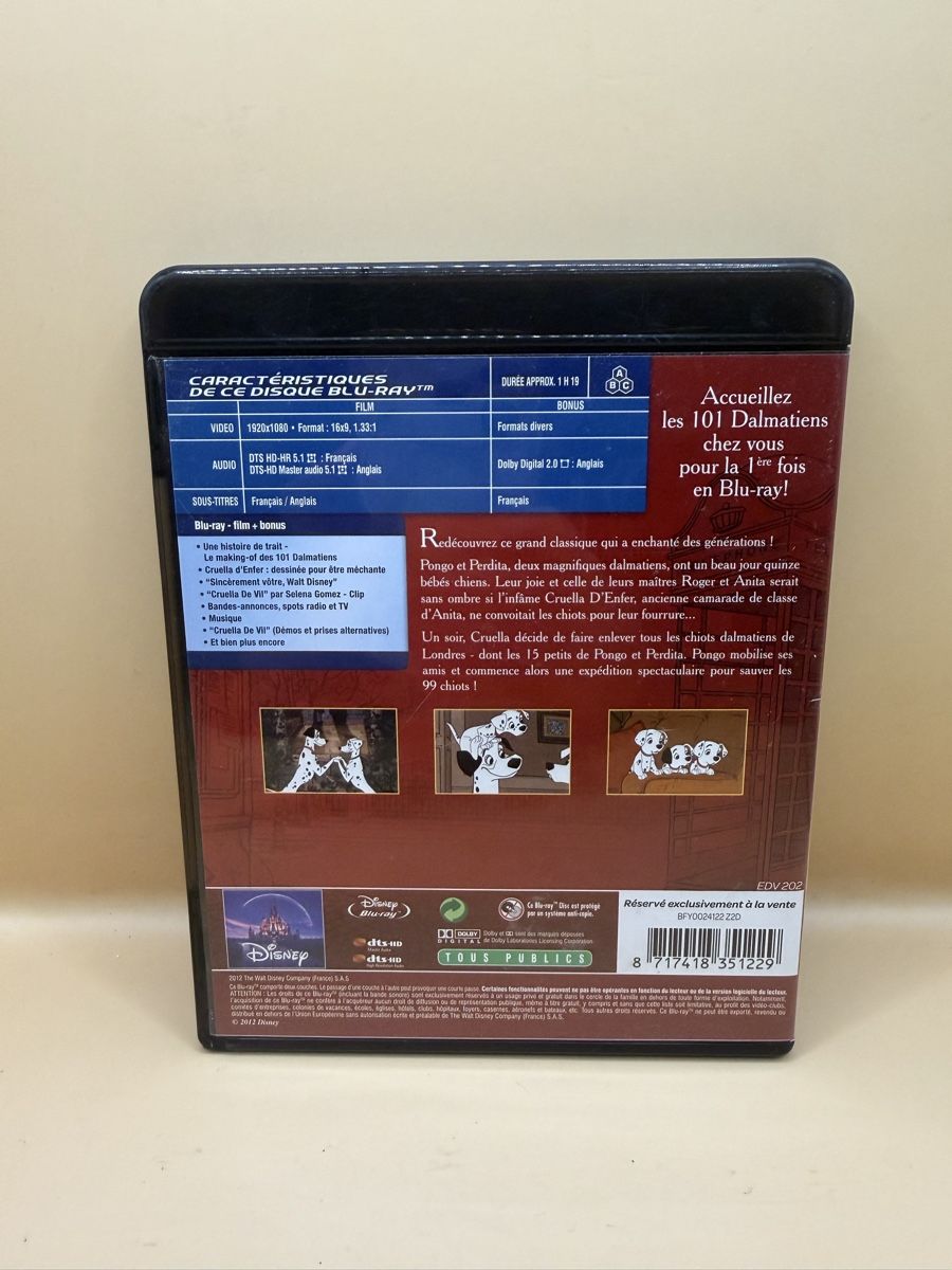 Tutti i DVDs: Blu Ray Les 101 Dalmatiens (Disney) – Usato da Genève venduto da sho_67qj 1