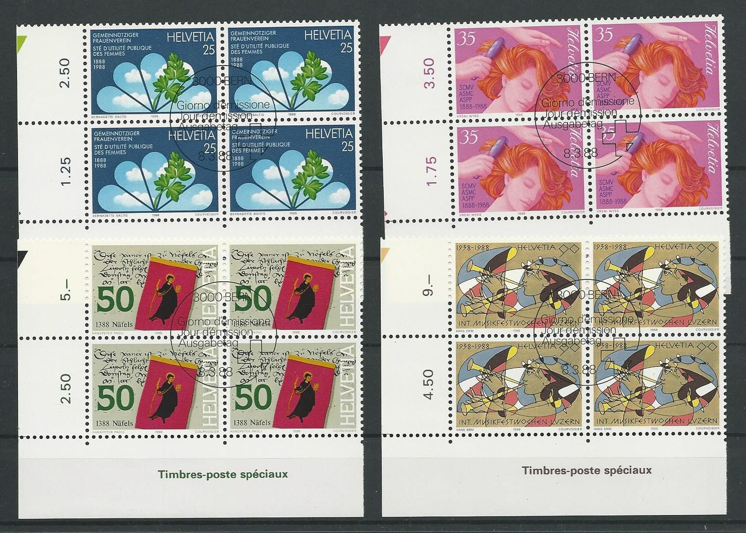 Tutti i francobolli: 1988 Nr. 758-762 ET – Usato da Basel venduto da Melphi