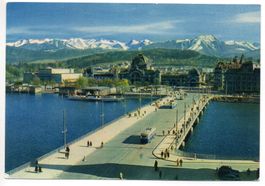 LUZERN Seebrücke und Bahnhof, Tram, Bus