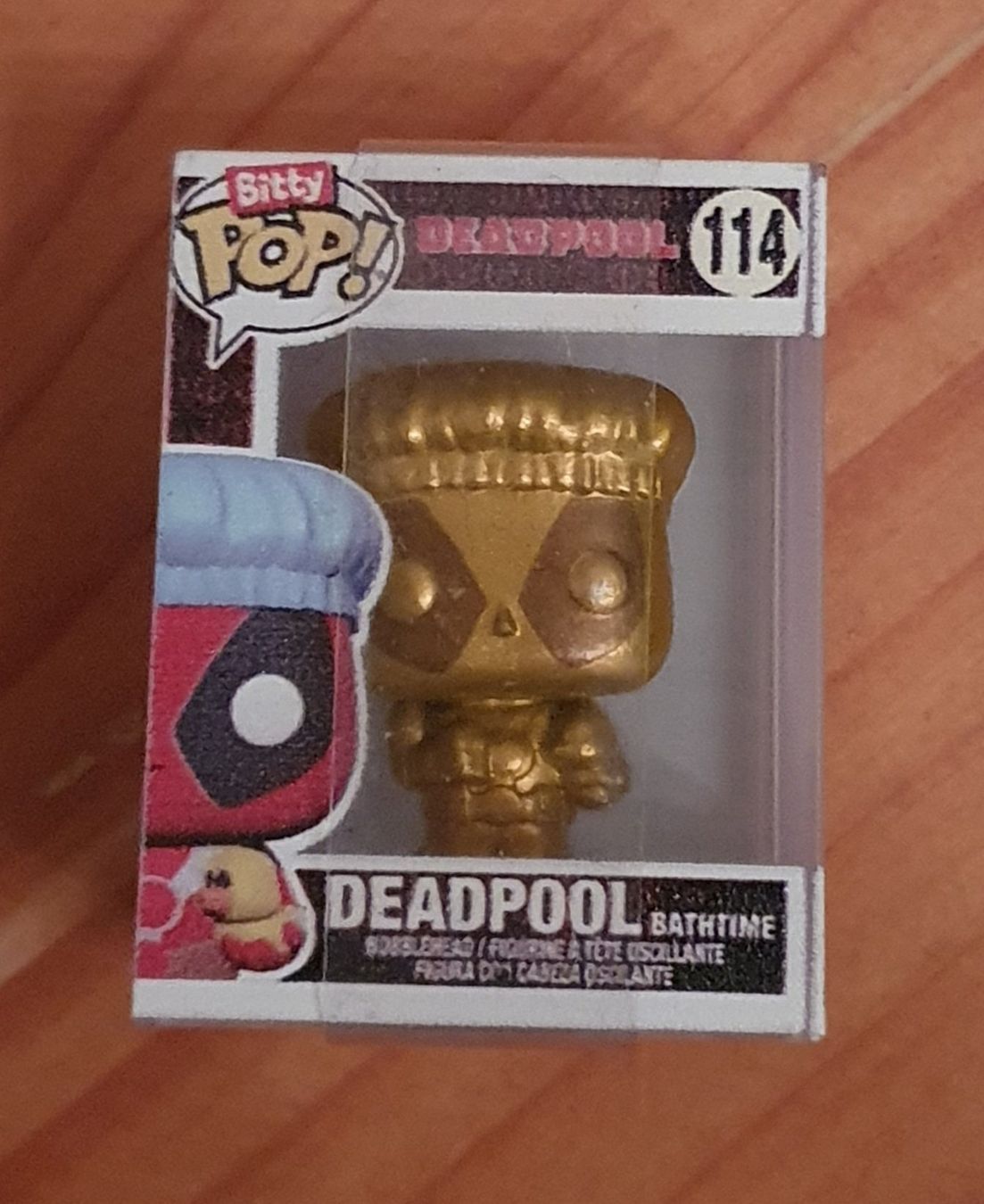 Funko Statuette: Funko Bitty Pop Marvel Deadpool Bathtime Gold 114 – Nuovo e nell'imballaggio originale da Liestal venduto da Arukilein