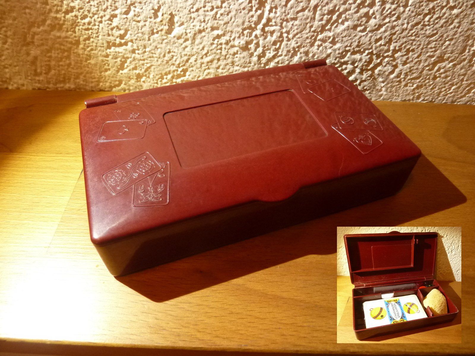Giochi: Antike Jasskarten Bakelitbox Schweiz – Usato da Hochfelden venduto da swissice