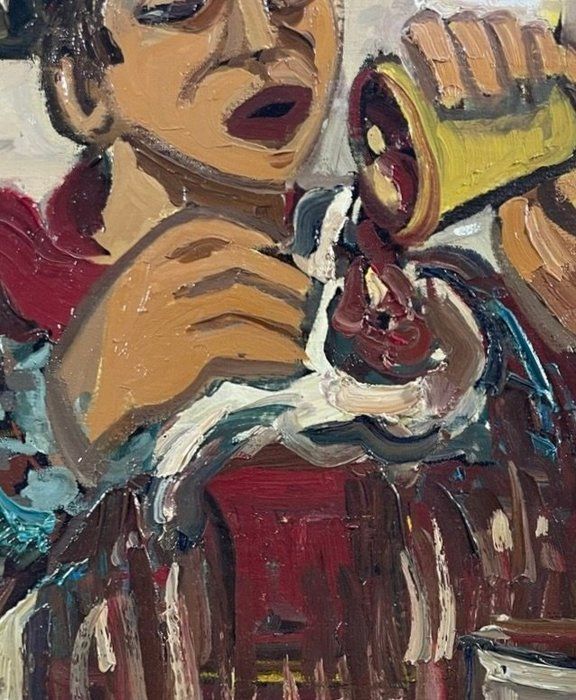 Dipinti: Giuseppe Lippoli - Venditore di castagne 1987 – Nuovo (secondo la descrizione) da Bruettisellen venduto da Collector_Store 3