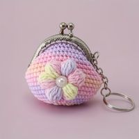 Mini Glücksgeldbörse / Schlüsselanhänger Handarbeit gehäkelt