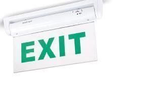 Lampen: Notausgang Panik Lampe LED EXIT – Neu und originalverpackt aus Wil SG von HUB104 1