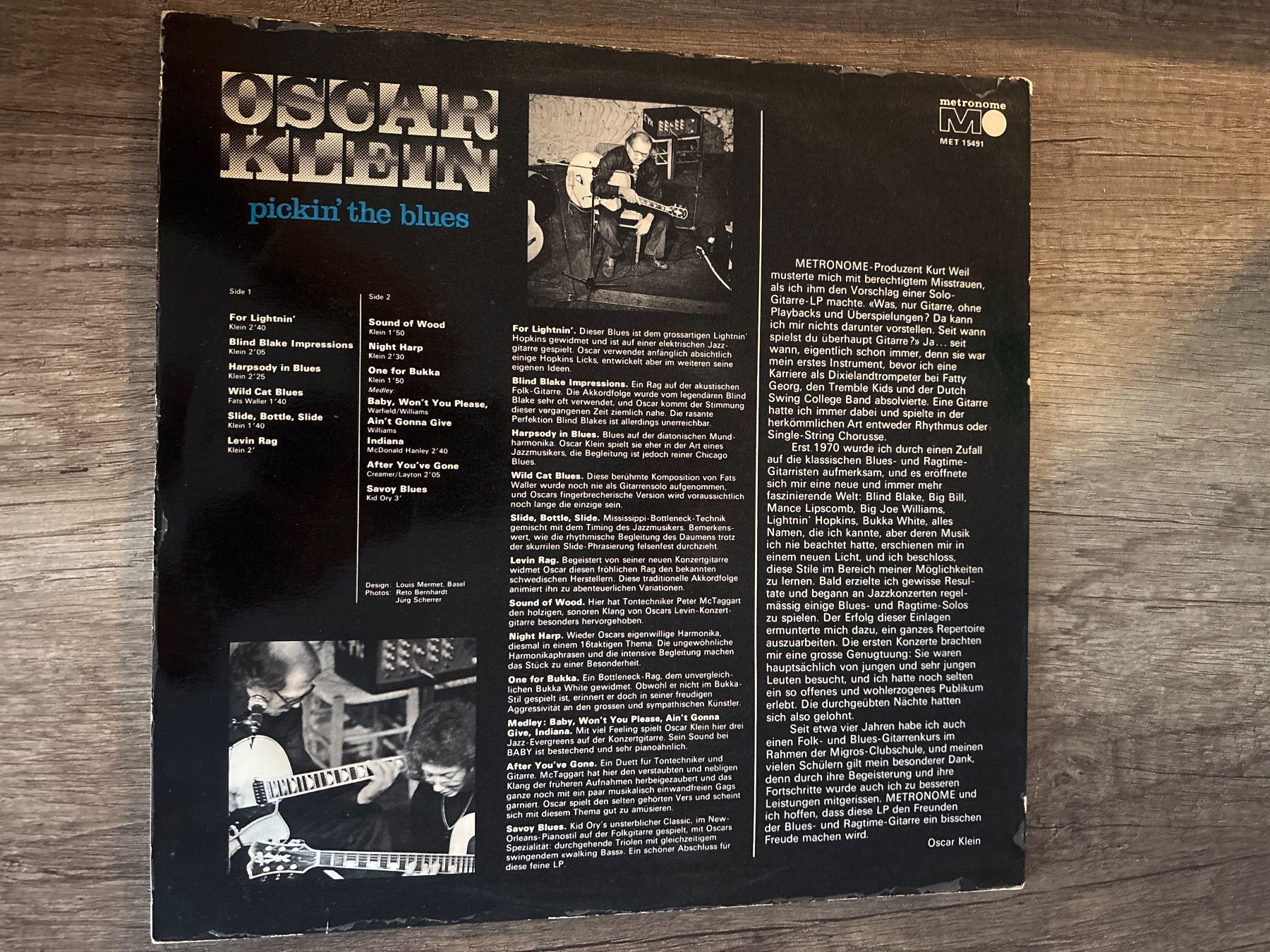Dischi in vinile: S1485 Oscar Klein - Pickin' the Blues – Usato da Frutigen venduto da Philippe_jsp 1