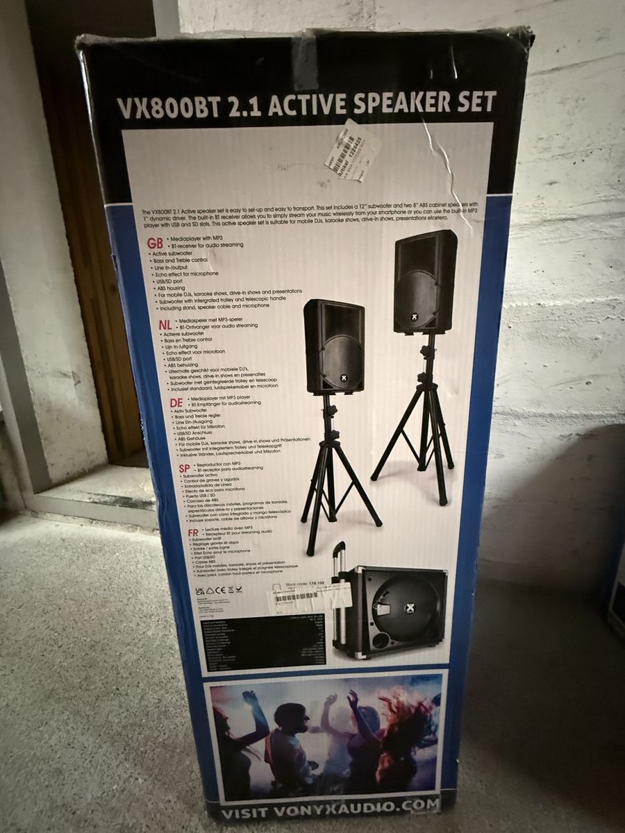 Jouets: Vonyx VX800BT 2.1 Active Speaker Set 800W  – D'occasion à Moosseedorf par mar_b2vx 2