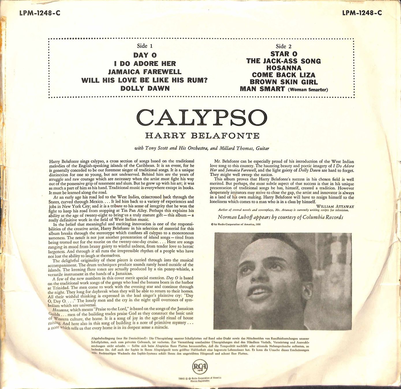 Dischi in vinile: LP: Harry Belafonte - Calypso – Usato da Trimmis venduto da Dres2 1