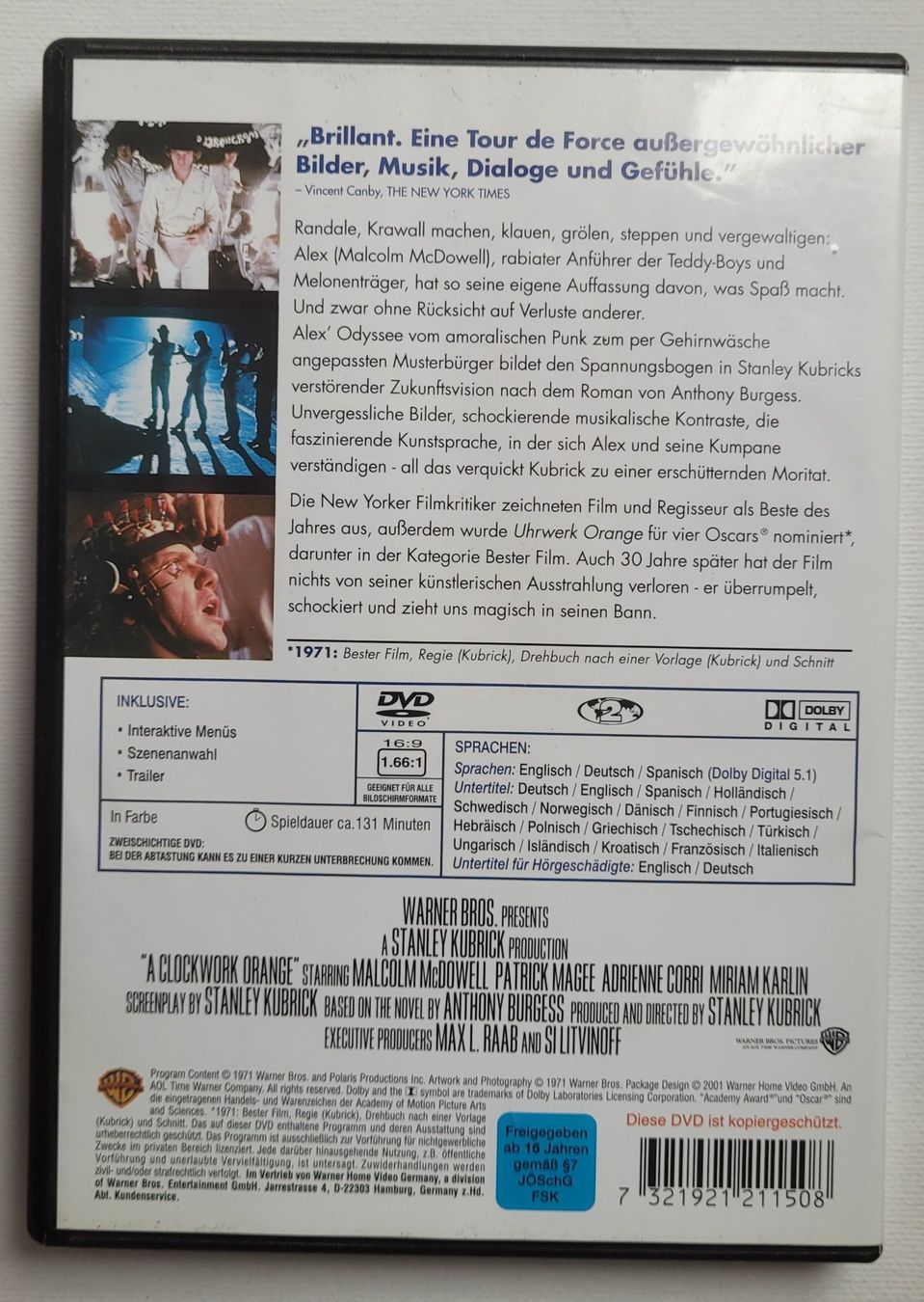 Tutti i DVDs: UHRWERK ORANGE – Usato da Neftenbach venduto da Mador6 2
