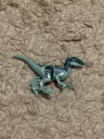 Klemmbaustein Dinosaurier hellblau dunkelblau