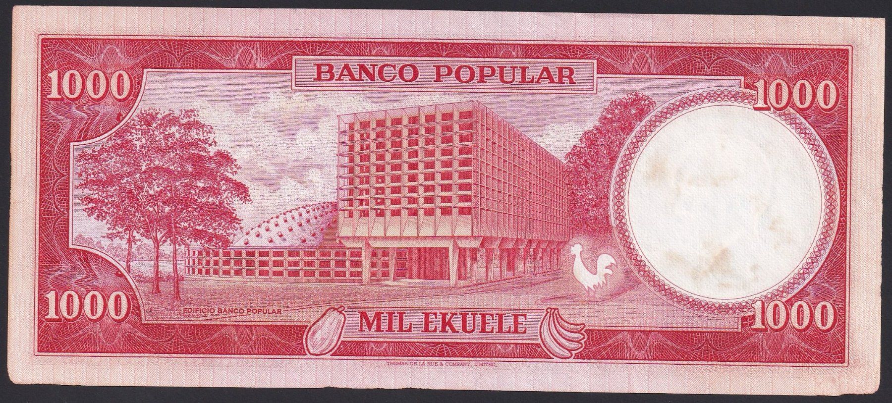 Billets de banque: Äquatorial Guinea 1000 Ekuele 1975 – D'occasion à Brugg AG par banknoten_muesli 1