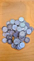 71 pièces 50 centimes suisses - 67 en argent - 1900 à 1969