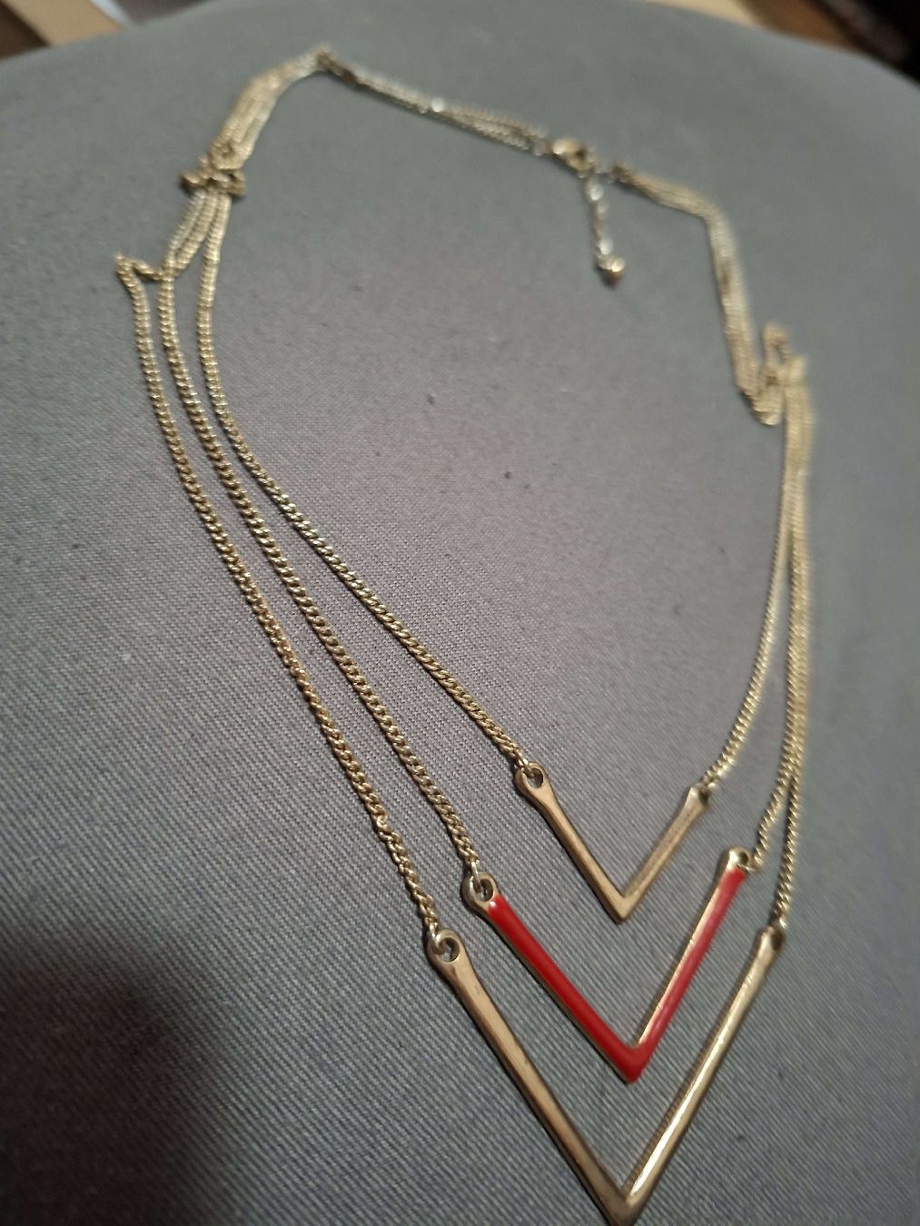Ketten: Collier multi-rangs doré avec motifs – Gebraucht aus Tannay von v1n1p00h 6