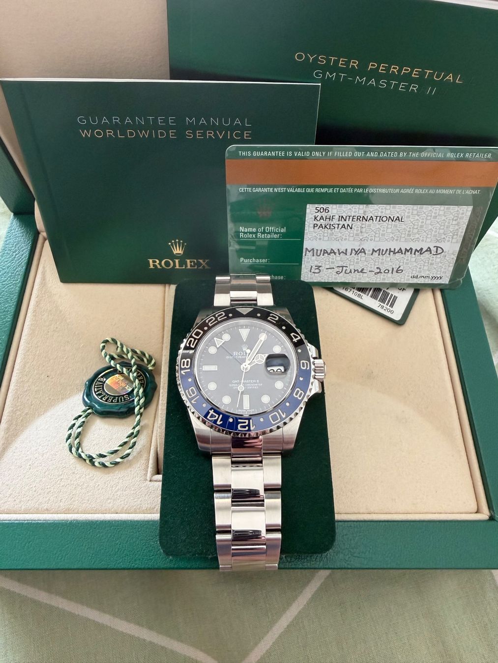 Rolex Orologi: Rolex GMT-Master II 116710BLNR – Usato da Saillon venduto da MG666