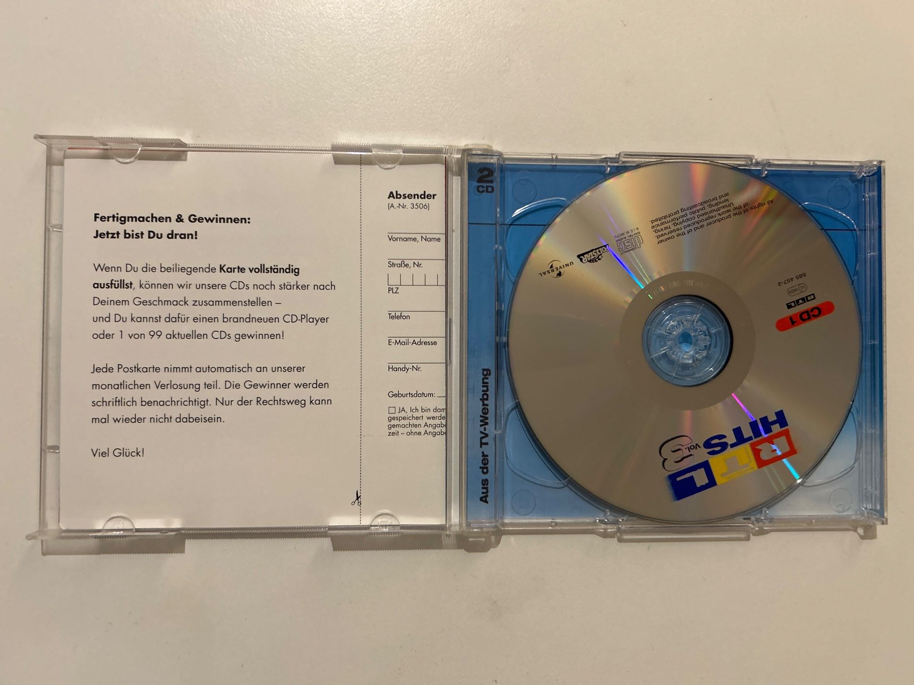CD: CD- RTL Hits Vol. 3 - Doppel CD 90er Kult – Usato da Guntershausen venduto da Gloominati 3