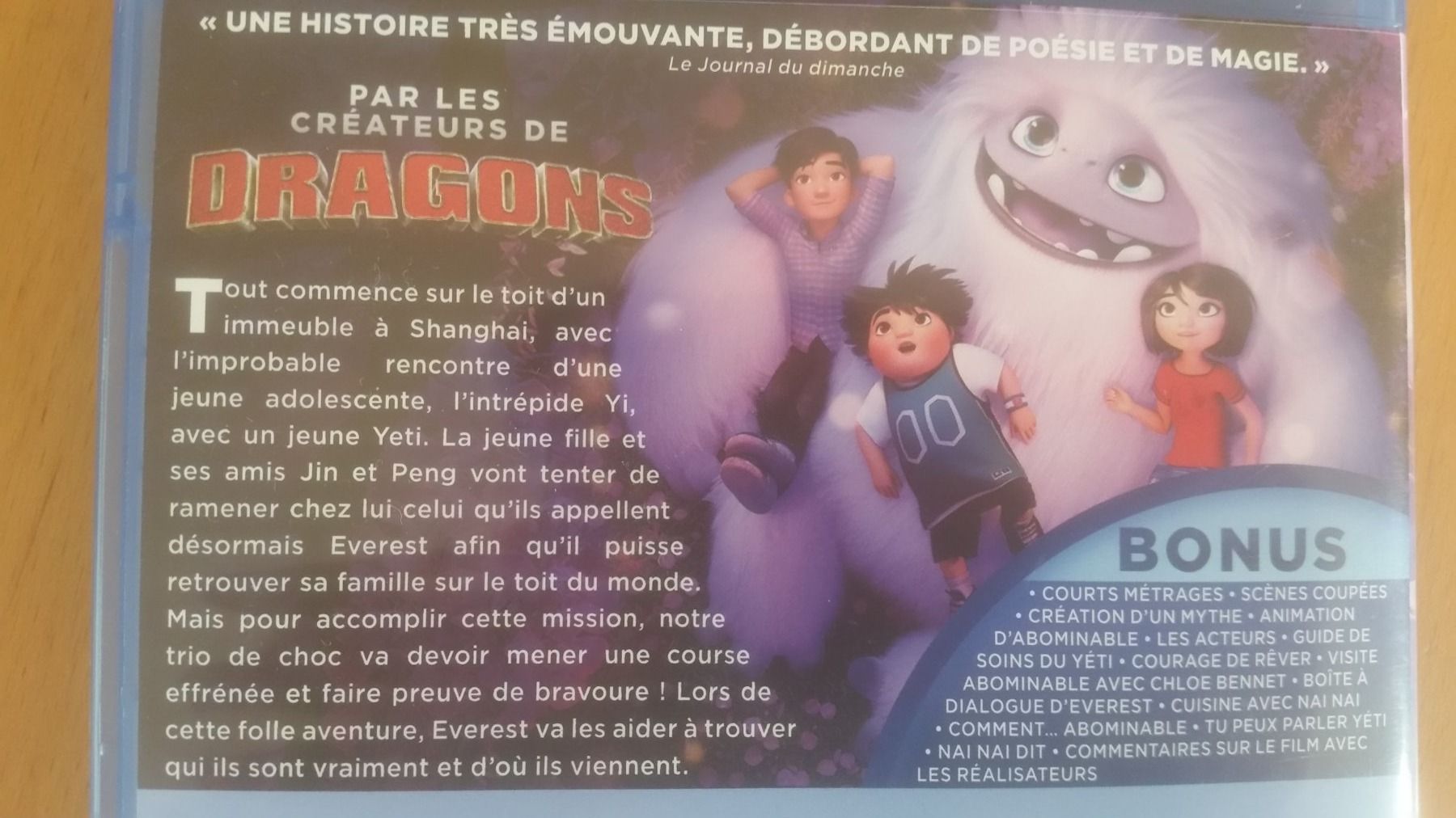 Tutti i DVDs: Blu-ray Abominable     Français Anglais – Usato da Porrentruy venduto da tupatup 4