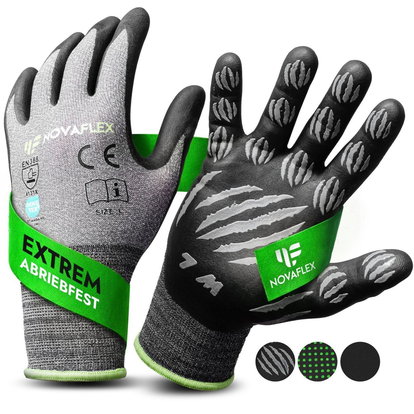 Gants & mitaines : Novaflex Grip 10er Pack – Neuf avec emballage d'origine à Stallikon par Novaflex