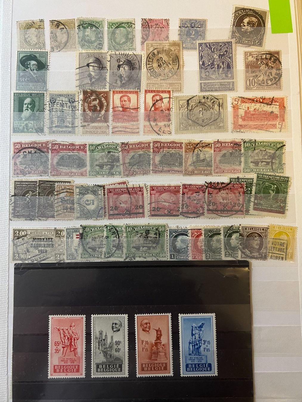 Tutti i francobolli: () 53 timbres Belgique anciens – Usato da Lausanne venduto da ffhoud 1