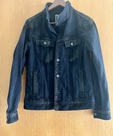 G-Star Raw Denim Jacket Size M Black Used Look,Men or Unisex