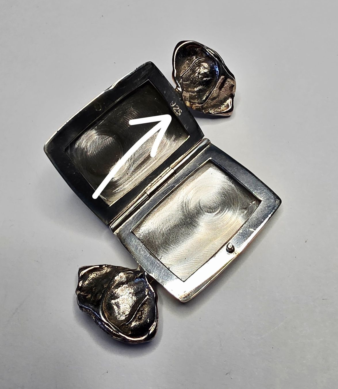 Pendentifs: Silber Dose Anhänger – Neuf (Voir description) à Zürich par adriben 4