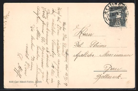 Cartoline postali: AK Baden, Electrisches Werk, 1919 – Usato da Berlin venduto da bartko-reher 1