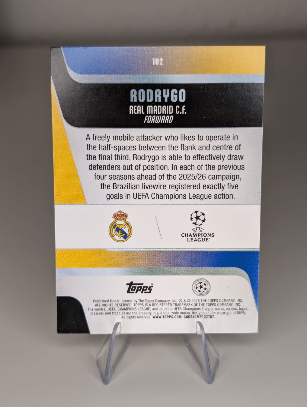 Topps Carte collezionabili: Rodrygo Real Madrid Topps Flagship – Nuovo (secondo la descrizione) da Hunzenschwil venduto da BRPCards 1