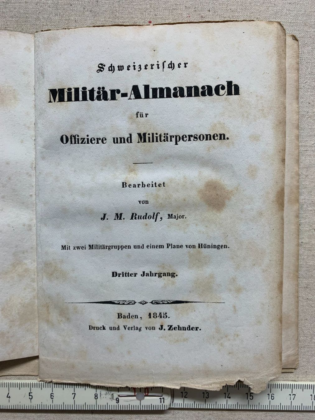Documenti: "Schweizerischer Militär - Almanach - 1845" – Usato da Sorengo venduto da 74in 1