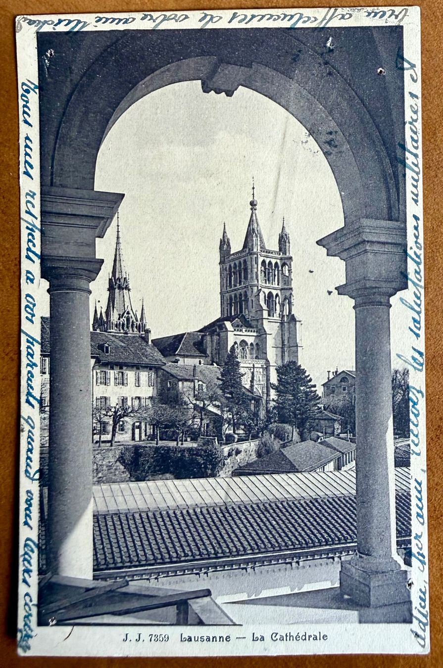 Cartoline postali: Lausanne - La Cathédrale 1907 – Usato da Lutry venduto da Ediego