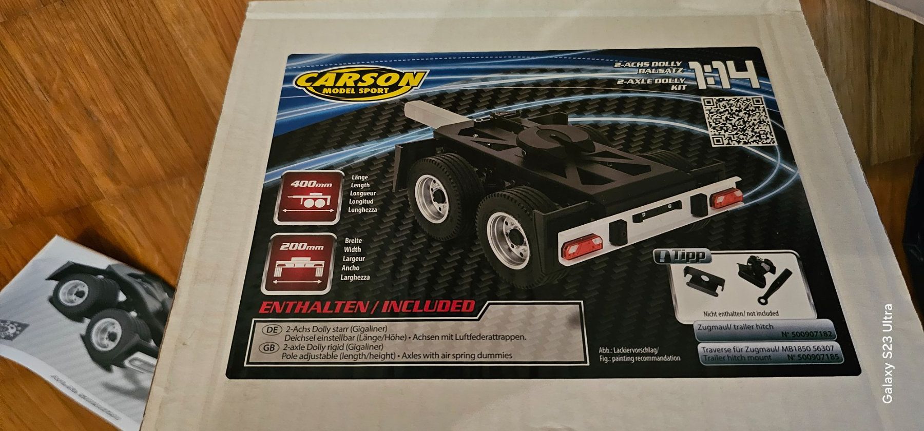 Carson RC Modellbau: Carson 2-Achse Dolly starr Bausatz neu – Neu und originalverpackt aus Wädenswil von allesmussraus01