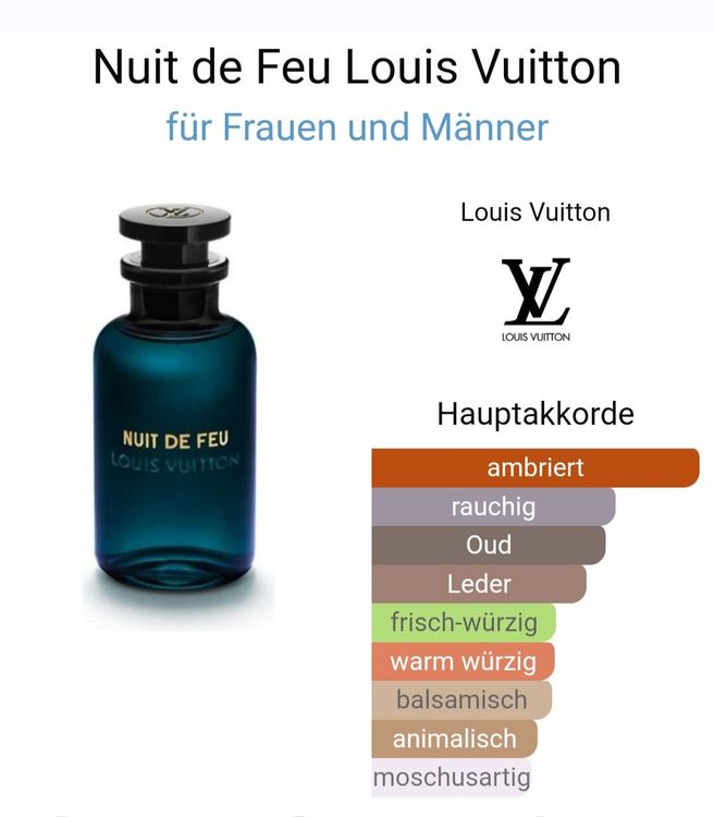 Louis Vuitton Nuit de Feu 2ml Probe Muster Eau de Parfum NEU