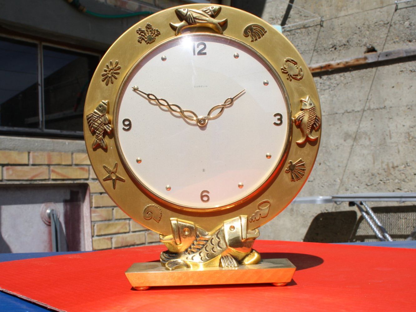 Gübelin Orologi da terra & Orologi da parete: GÜBELIN TISCHUHR 8 TAGE VON 1954 ODER FRÜHER – Usato da Wauwil venduto da Pneuedy 1