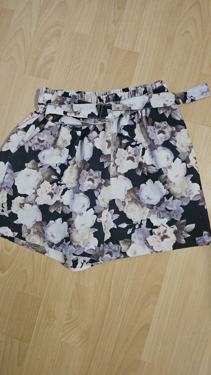 Short De Couverture Calia By Carrie Underwood Femme, 2XS, Bleu Fleuri, Taille Haute, Neuf