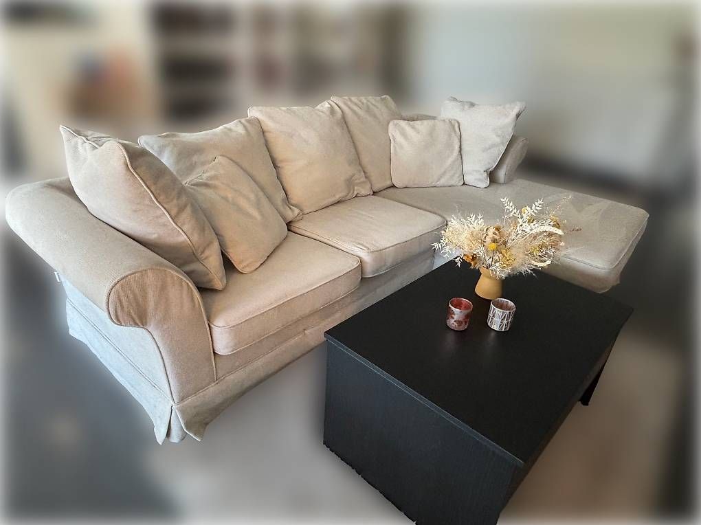 Sofas: Ecksofa beige – D'occasion à Matten b. Interl par hul_gnn7